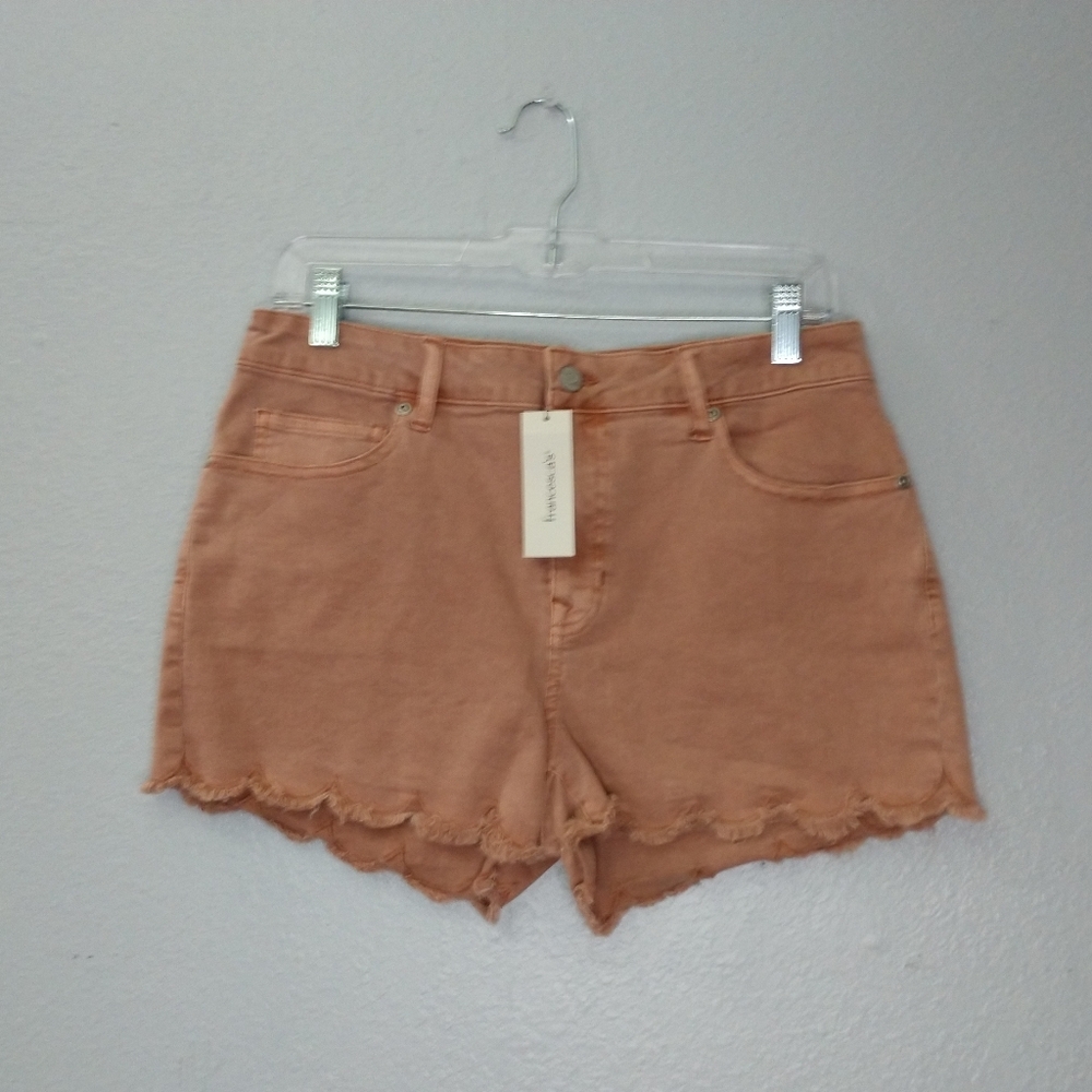 NWT Francesca's Hooper Blush Pink Distressed Denim Shorts Nordstorm